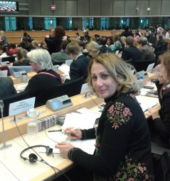 3 March 2016 MP Aida Corovic at the inter-parliamentary committee meeting in Brussels